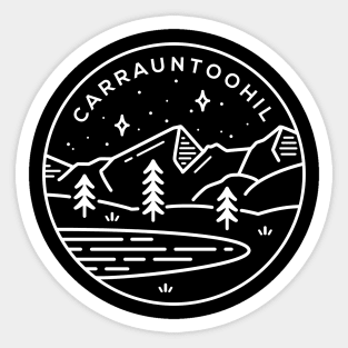 Carrauntoohil Ireland Emblem - Black Sticker